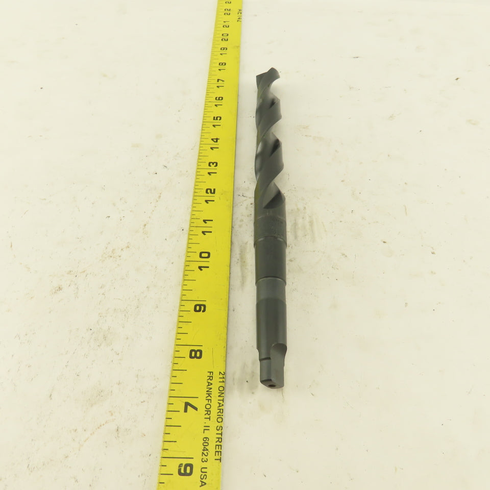 Precision Twist Drill 245-DR-225 25/32 Dia. Steam Oxide Drill 2MT Taper 10" OAL