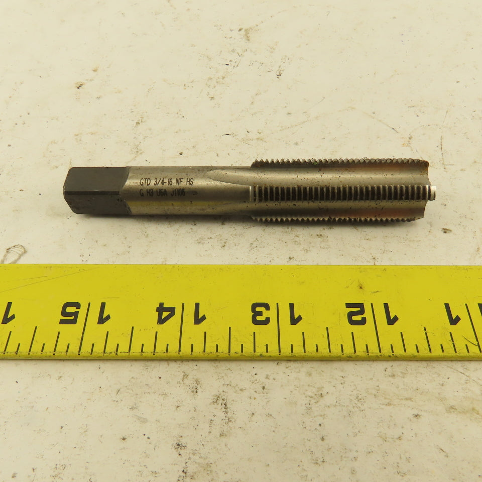 GTD 3/4-16 Bottoming Hand Tap 4 Flute NF HS Lot Of 3