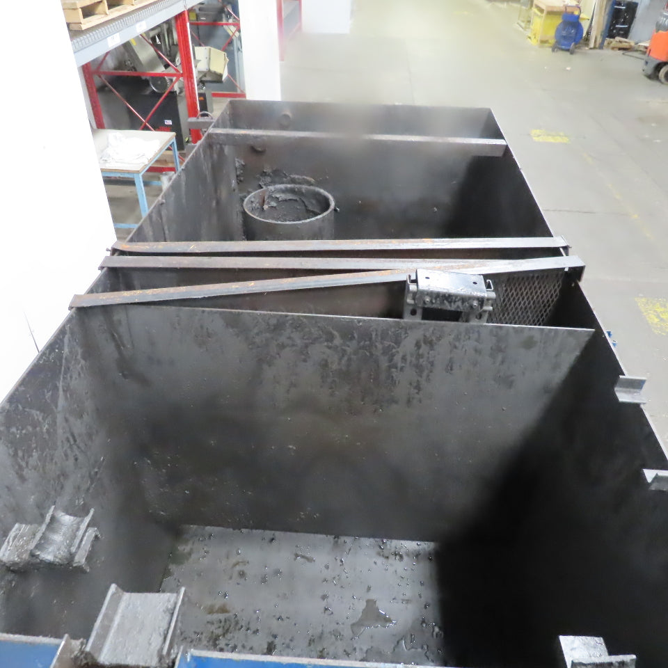 2 Chamber Open Top 950 Gallon Coolant Return Tank 96"L x 48" W x 48"D