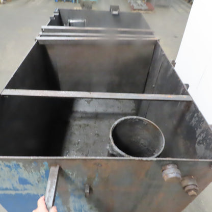 2 Chamber Open Top 950 Gallon Coolant Return Tank 96"L x 48" W x 48"D
