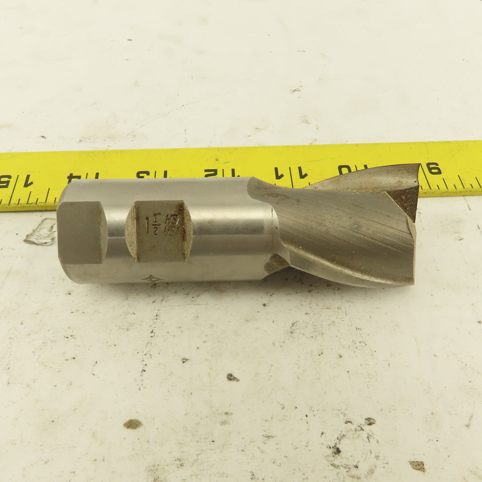 Cleveland Twist Drill 1-1/2" Dia. 2 Flute End Mill Cutter 1-1/2" Shank