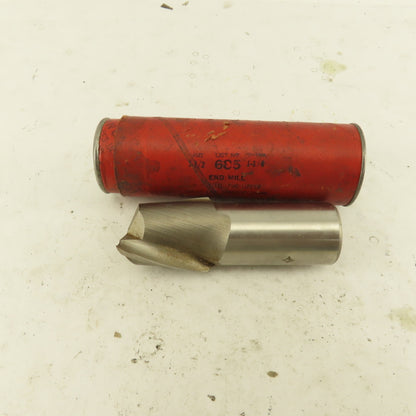 Cleveland Twist Drill 1-1/2" Dia. 2 Flute End Mill Cutter 1-1/2" Shank