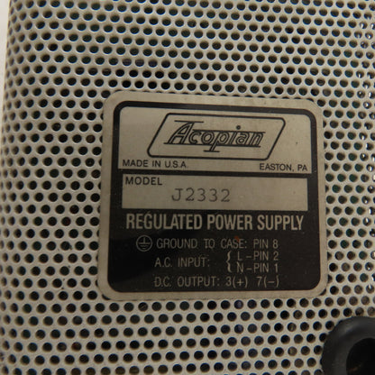 Acopian J2332 Regulated Power Supply 105-125VAC Input 23-32VDC Output