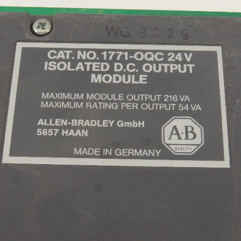 Allen Bradley 1771-OQC Isolated DC Output Module 216VA