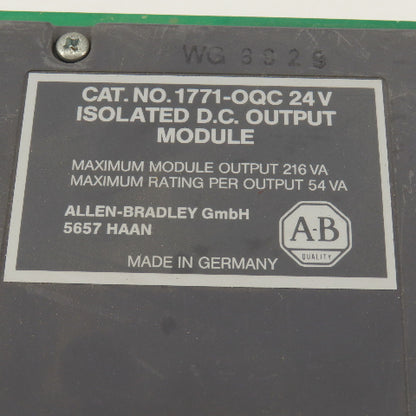 Allen Bradley 1771-OQC Isolated DC Output Module 216VA