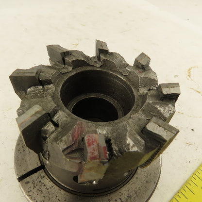 3" OD 8 Tooth Carbide Indexing Insert Shell Mill Cutter 1" Arbor