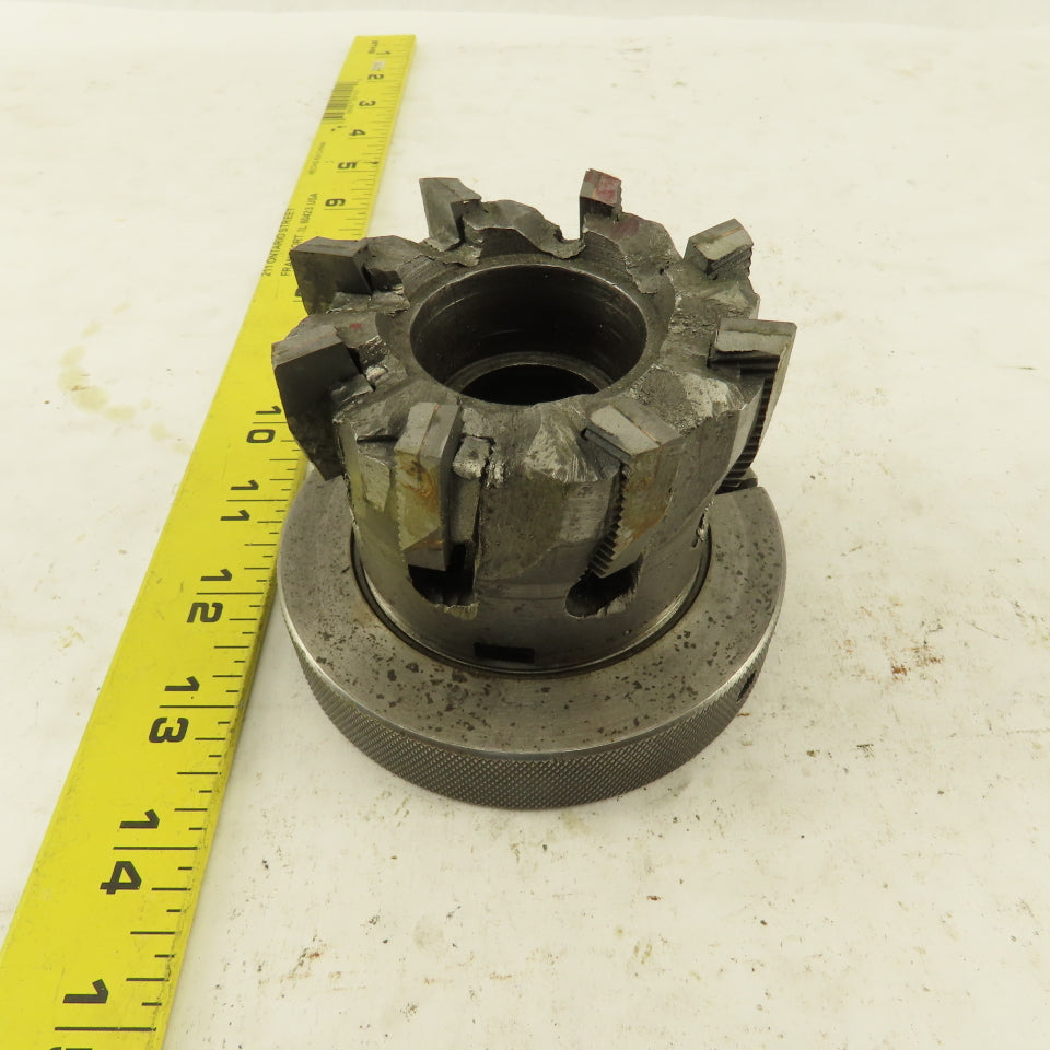 3" OD 8 Tooth Carbide Indexing Insert Shell Mill Cutter 1" Arbor