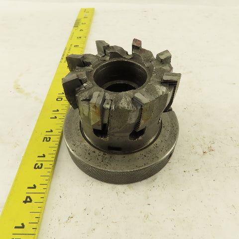 3" OD 8 Tooth Carbide Indexing Insert Shell Mill Cutter 1" Arbor