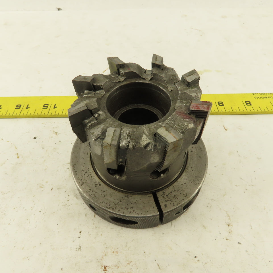 3" OD 8 Tooth Carbide Indexing Insert Shell Mill Cutter 1" Arbor