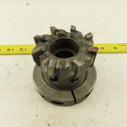 3" OD 8 Tooth Carbide Indexing Insert Shell Mill Cutter 1" Arbor