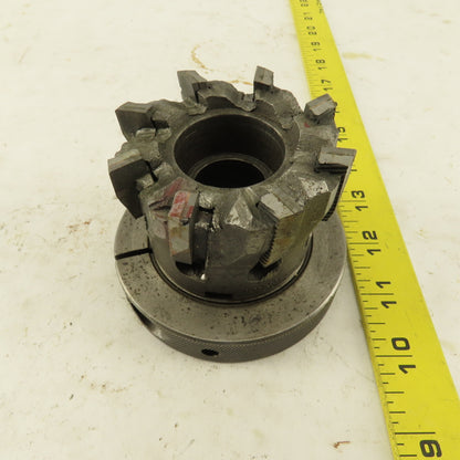 3" OD 8 Tooth Carbide Indexing Insert Shell Mill Cutter 1" Arbor