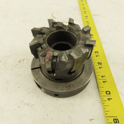 3" OD 8 Tooth Carbide Indexing Insert Shell Mill Cutter 1" Arbor