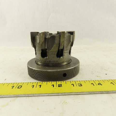 3" OD 8 Tooth Carbide Indexing Insert Shell Mill Cutter 1" Arbor