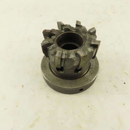 3" OD 8 Tooth Carbide Indexing Insert Shell Mill Cutter 1" Arbor