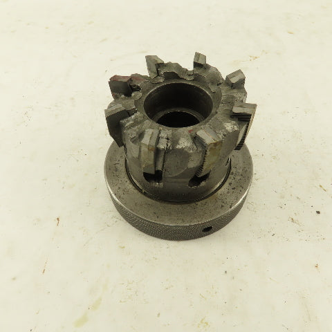 3" OD 8 Tooth Carbide Indexing Insert Shell Mill Cutter 1" Arbor