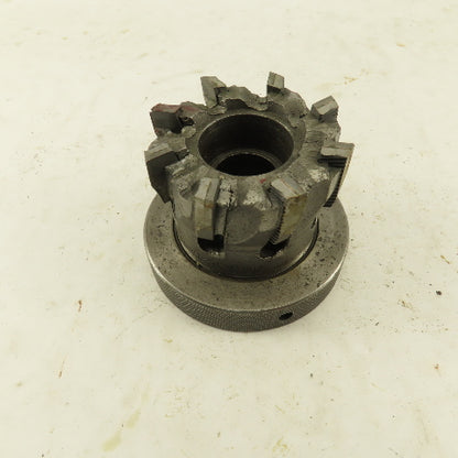 3" OD 8 Tooth Carbide Indexing Insert Shell Mill Cutter 1" Arbor