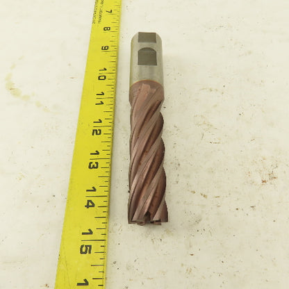 Controx .8930 Dia. 6 Flute Spiral End Mill 1" Shank 18° Rake 5-1/2" OAL