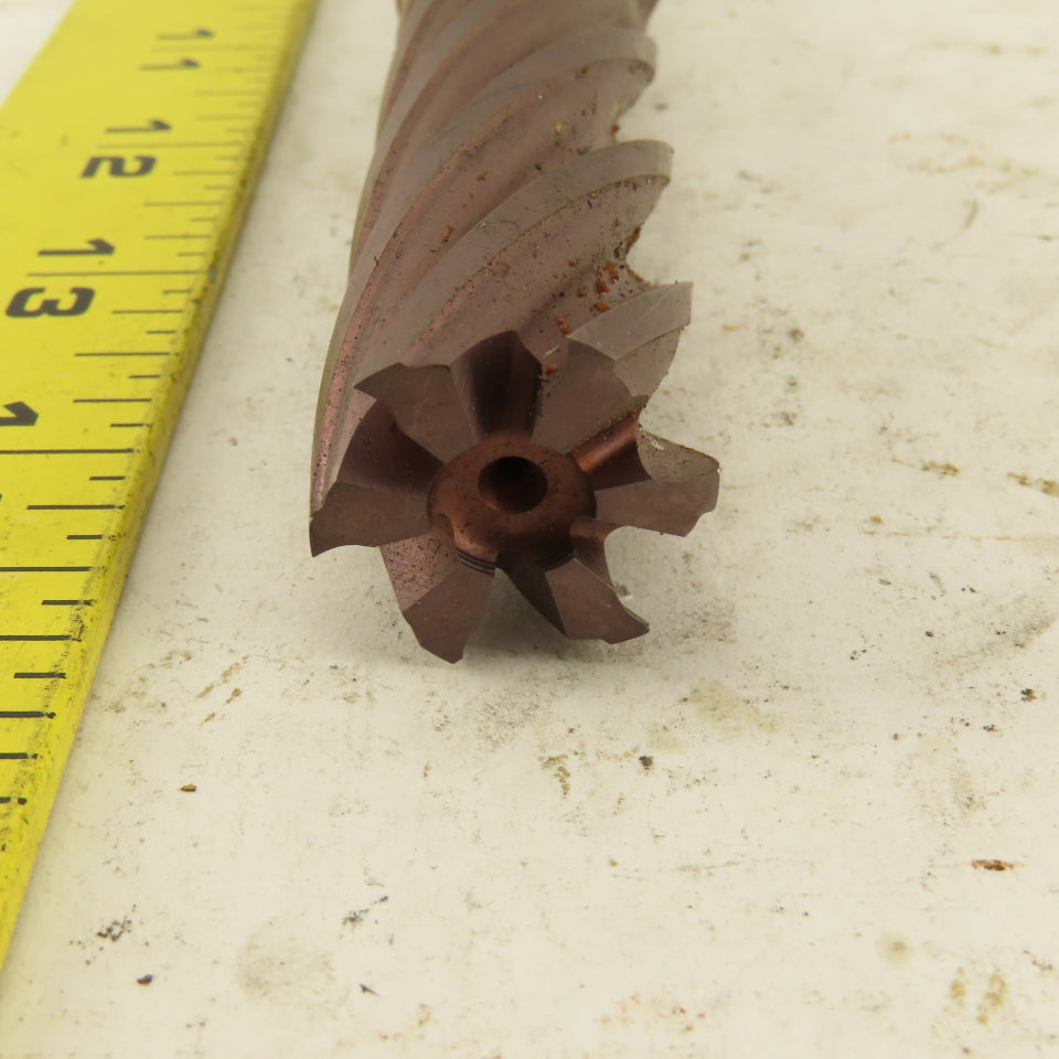 Controx .8930 Dia. 6 Flute Spiral End Mill 1" Shank 18° Rake 5-1/2" OAL