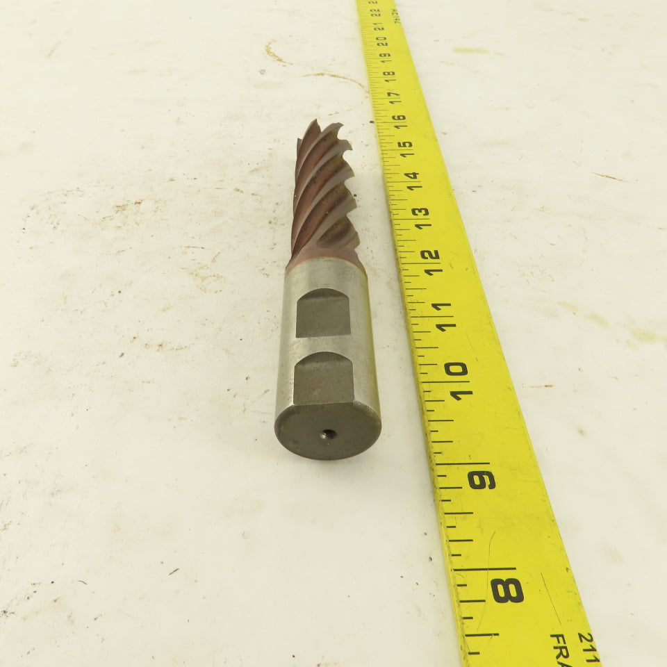 Controx .8930 Dia. 6 Flute Spiral End Mill 1" Shank 18° Rake 5-1/2" OAL