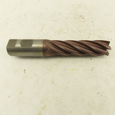 Controx .8930 Dia. 6 Flute Spiral End Mill 1" Shank 18° Rake 5-1/2" OAL