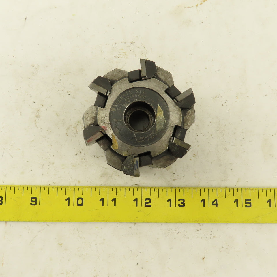 Valenite 103-CC-8457 3" OD Indexing Insert Shell Mill Cutter 1/2 Thru Hole Arbor