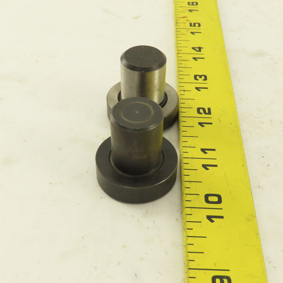 3/4" Dowel 1-1/4" Round Head Hardened Press Fit Locating Pin Lot Of 2