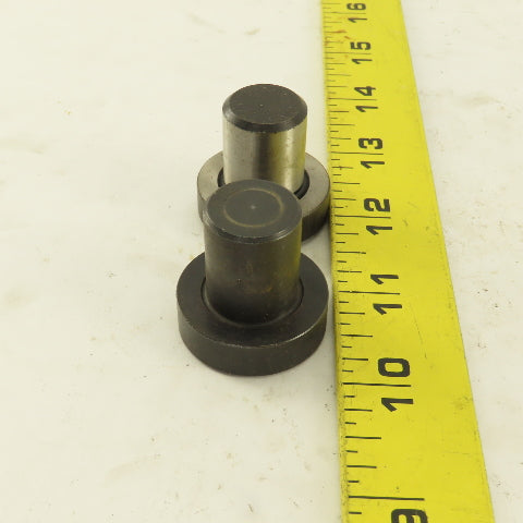 3/4" Dowel 1-1/4" Round Head Hardened Press Fit Locating Pin Lot Of 2