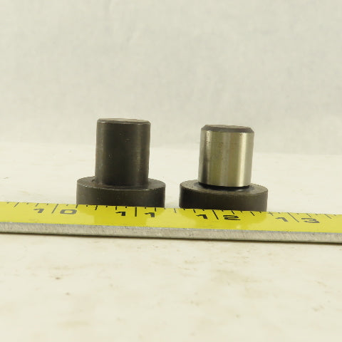 3/4" Dowel 1-1/4" Round Head Hardened Press Fit Locating Pin Lot Of 2