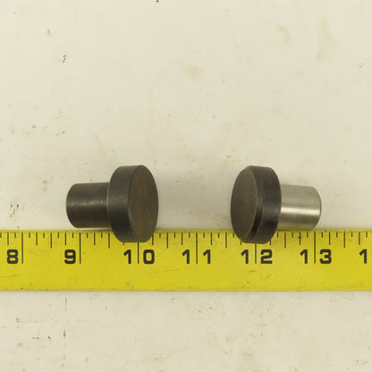 3/4" Dowel 1-1/4" Round Head Hardened Press Fit Locating Pin Lot Of 2