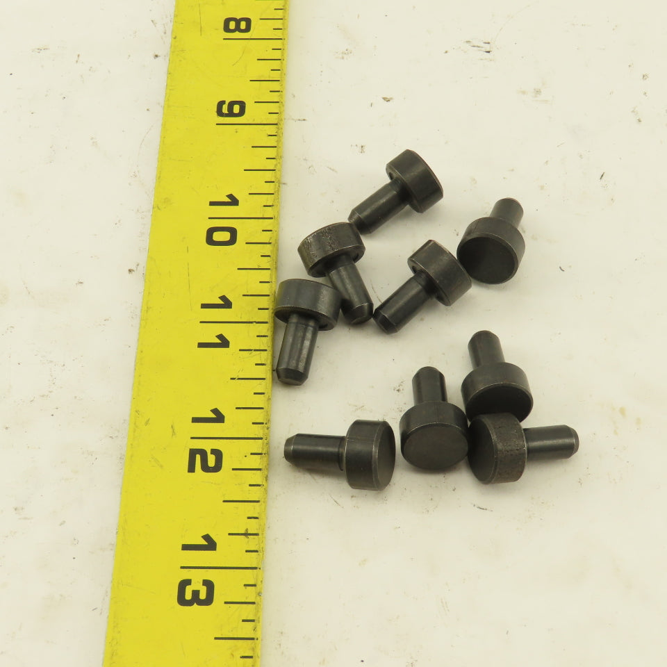 1/4" Dowel 1/2" Round Head Press Fit Locating Pin 1/4" Head Height Lot Of 9
