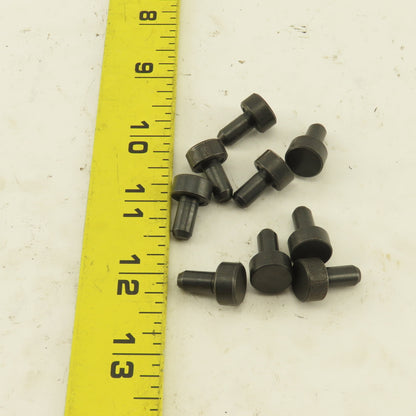 1/4" Dowel 1/2" Round Head Press Fit Locating Pin 1/4" Head Height Lot Of 9