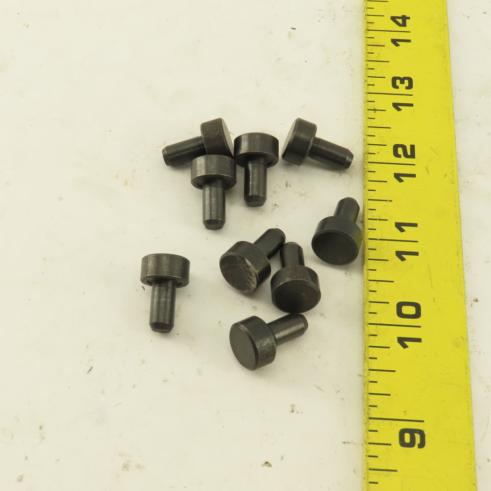 1/4" Dowel 1/2" Round Head Press Fit Locating Pin 1/4" Head Height Lot Of 9