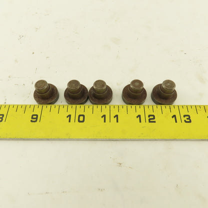 7/16" Step Dowel 3/4" Round Low Head Rest Button 3/16" Head Height Lot Of 5