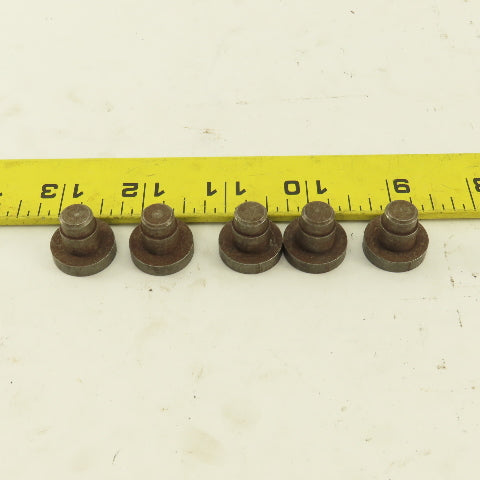 7/16" Step Dowel 3/4" Round Low Head Rest Button 3/16" Head Height Lot Of 5
