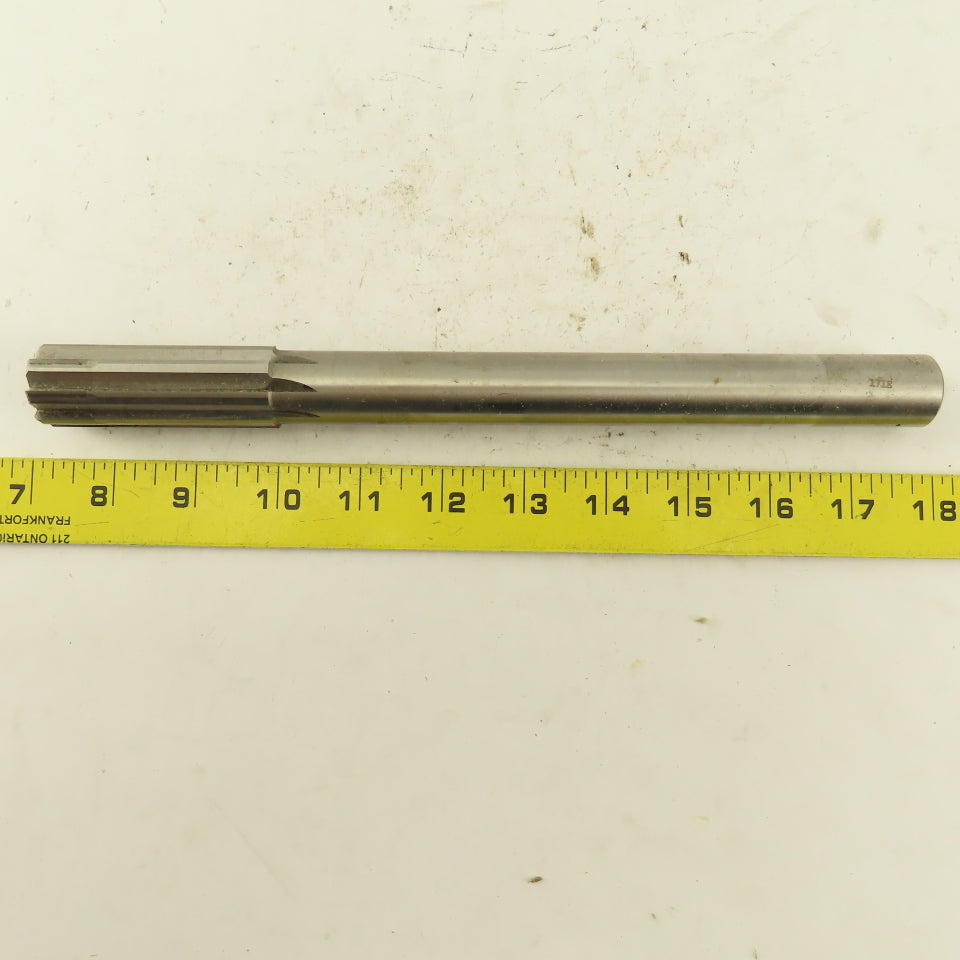 Midstates 3/4" Straight Flute Chucking Reamer 7/8" Shank 8 Edge 10-1/2" OAL