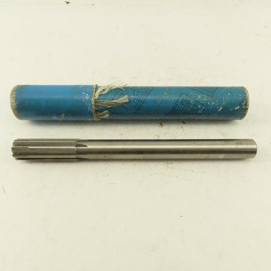 Midstates 3/4" Straight Flute Chucking Reamer 7/8" Shank 8 Edge 10-1/2" OAL
