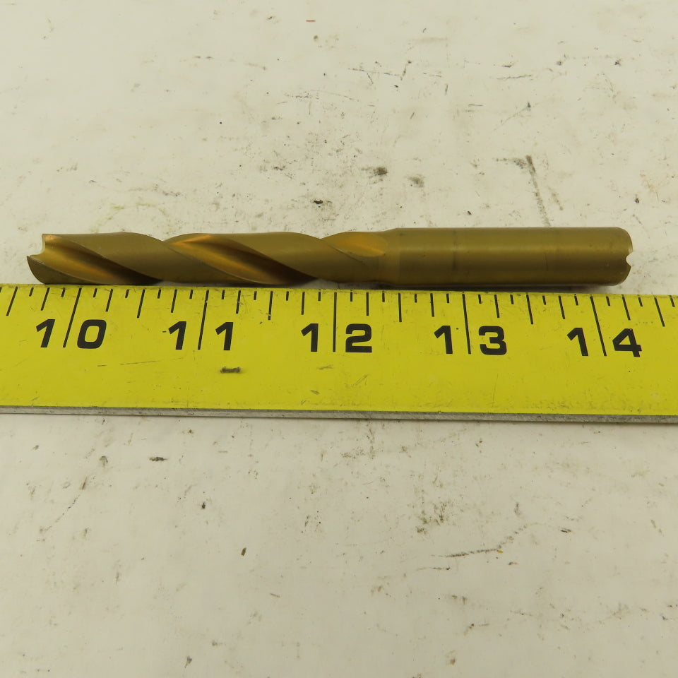 Hertel 10.65mm Dia. Coolant Fed Solid Carbide TiN Coated Twist Drill