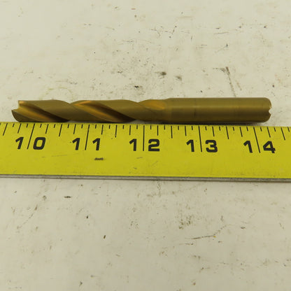 Hertel 10.65mm Dia. Coolant Fed Solid Carbide TiN Coated Twist Drill