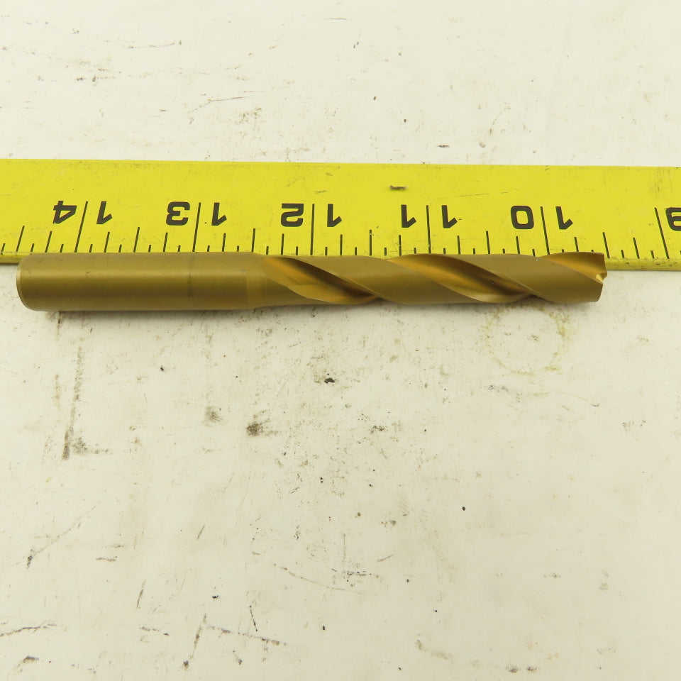 Hertel 10.65mm Dia. Coolant Fed Solid Carbide TiN Coated Twist Drill