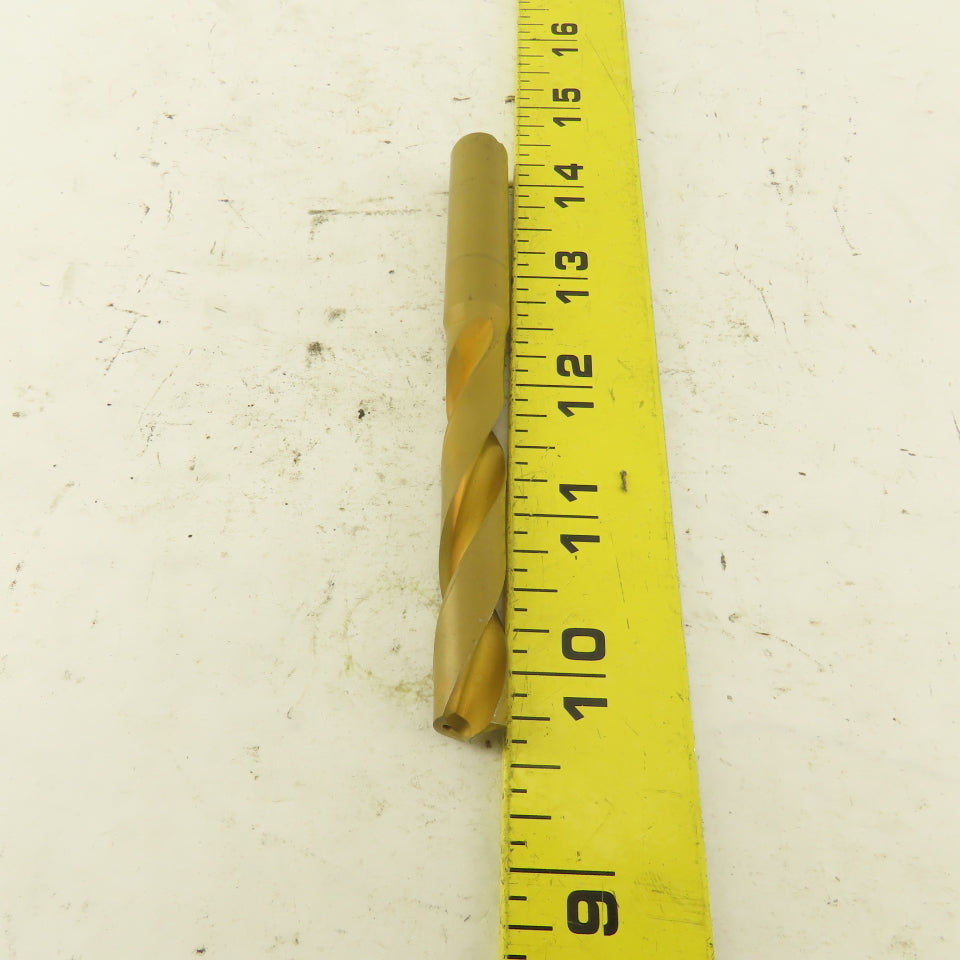 Hertel 10.65mm Dia. Coolant Fed Solid Carbide TiN Coated Twist Drill
