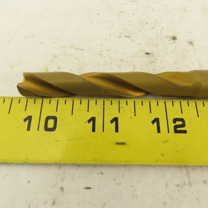 Hertel 10.65mm Dia. Coolant Fed Solid Carbide TiN Coated Twist Drill