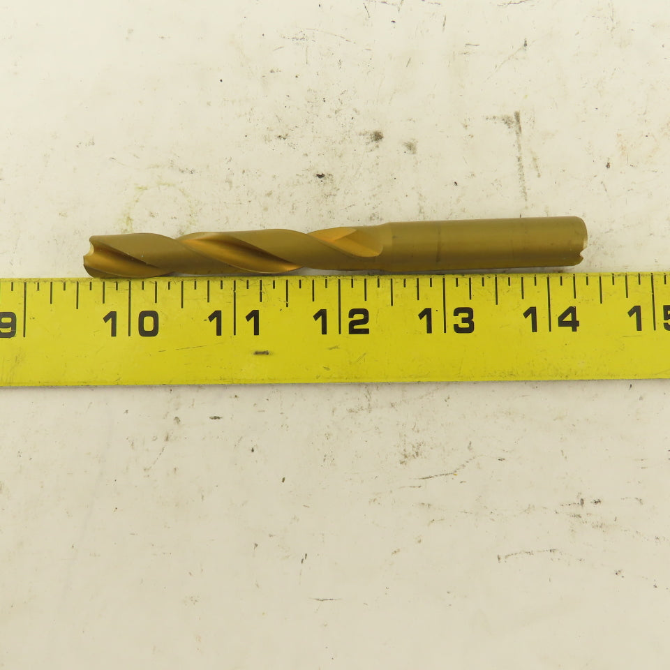 Hertel 10.65mm Dia. Coolant Fed Solid Carbide TiN Coated Twist Drill