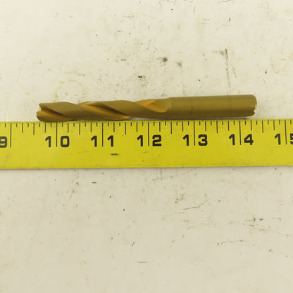 Hertel 10.65mm Dia. Coolant Fed Solid Carbide TiN Coated Twist Drill