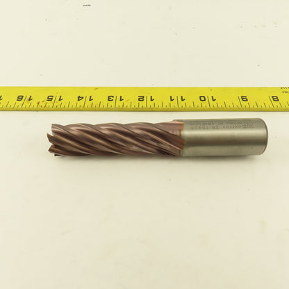Controx 2B-76406 .893 Dia. 6 Flute Spiral End Mill 18° Rake HSS