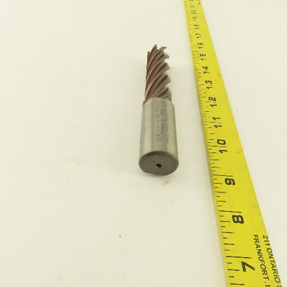 Controx 2B-76406 .893 Dia. 6 Flute Spiral End Mill 18° Rake HSS