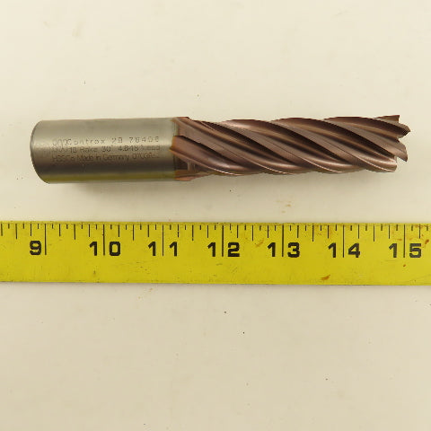 Controx 2B-76406 .893 Dia. 6 Flute Spiral End Mill 18° Rake HSS
