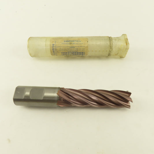 Controx 2B-76406 .893 Dia. 6 Flute Spiral End Mill 18° Rake HSS