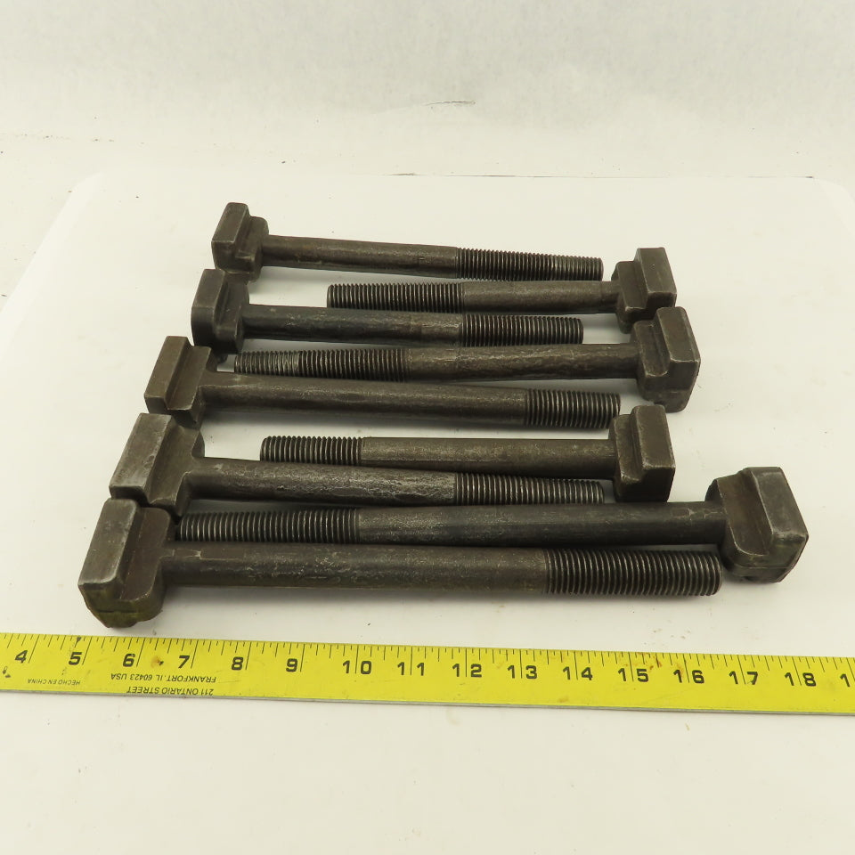 7/8"-9 Threaded T-Slot Bolt Assorted Lengths 8"-11" Lot Of 9