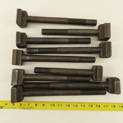 7/8"-9 Threaded T-Slot Bolt Assorted Lengths 8"-11" Lot Of 9