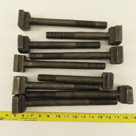 7/8"-9 Threaded T-Slot Bolt Assorted Lengths 8"-11" Lot Of 9